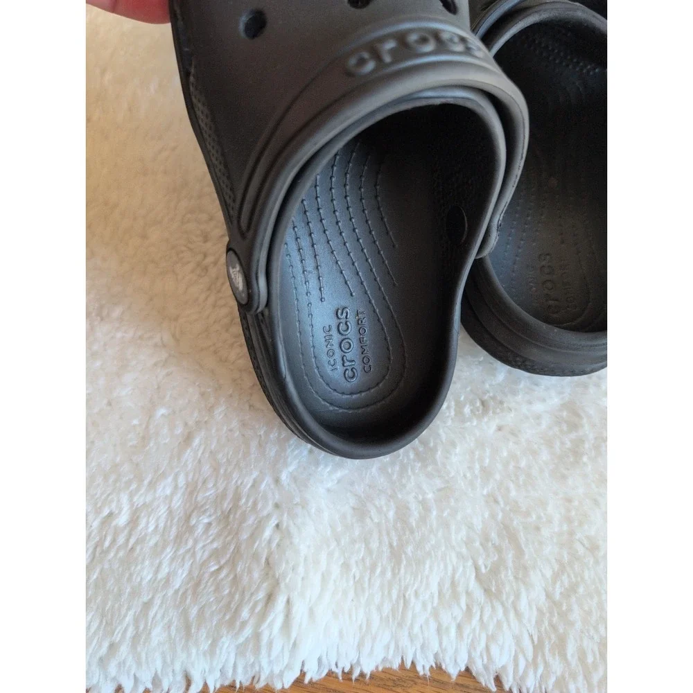 Crocs Classic Shoes Size C 13 Clogs Black Young Boys Or Girls GUC